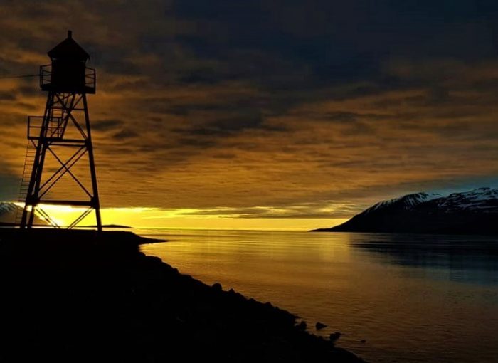 Sunset in august in Hjalteyri near Akureyri The Traveling Viking