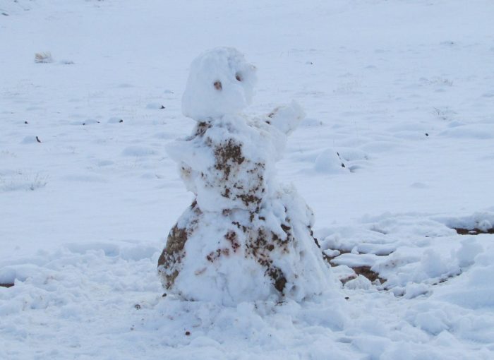 Snowman at Akureyri The Traveling Viking