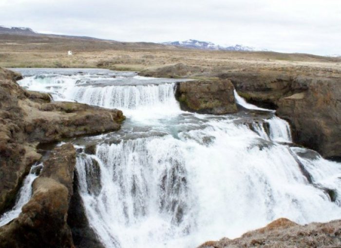 Reykjafoss Waterfall